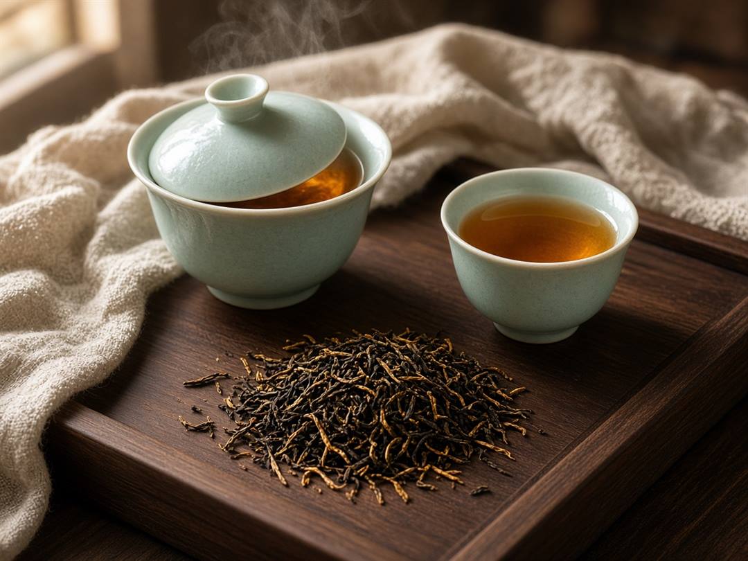 春茶汤色与干茶